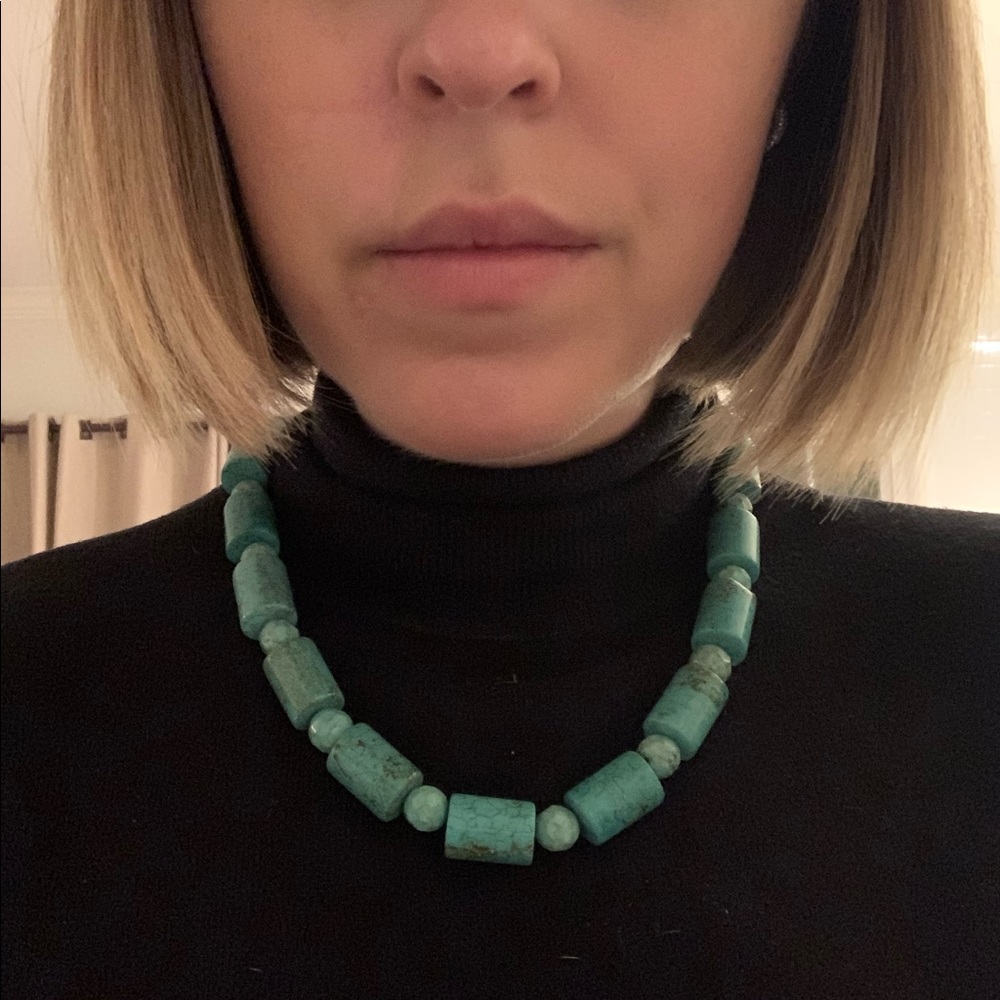 Vintage Turquoise Statement Necklace